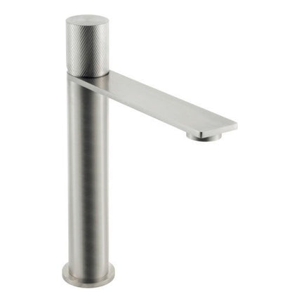 Treemme 3.6 IT9A27ISTZZZ miscelatore lavabo con maniglia zigrinata inox satinato