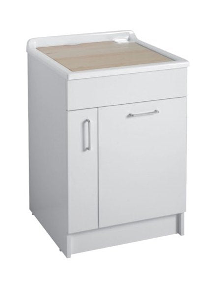 Colavene Jollywash mobile lavatoio 60x60 con cestello estraibile asse strofinatoio double face bianco lucido