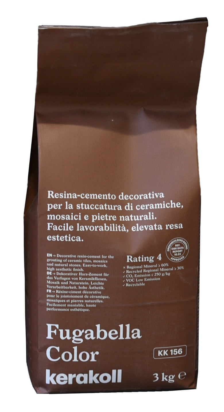 Kerakoll Fugabella KK 156 Resina cemento decorativa per in ceramica montato a parete, vista del design e della finitura