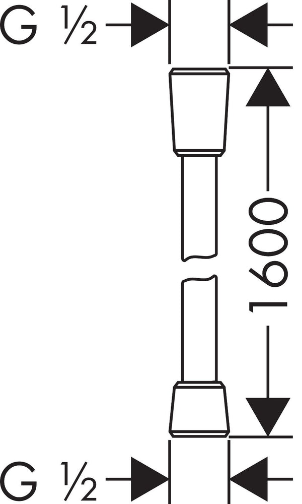 Kit Doccia con soffione tondo 28 cm braccio supporto con doccetta stick e flessibile 160 cm cromo Hansgrohe