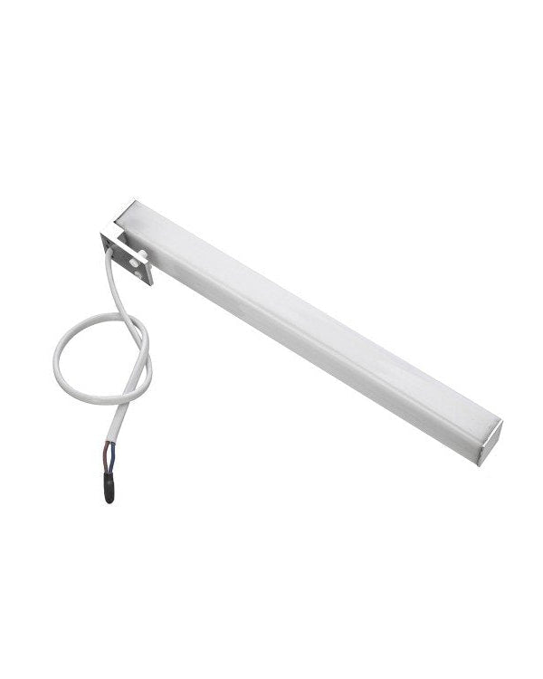 Lampada 25 cm per specchio cromo, vista posteriore con attacco elettrico - Exagonshop