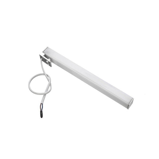 Lampada 25 cm per specchio cromo, vista posteriore con attacco elettrico - Exagonshop