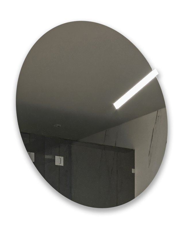 Lampada 25 cm per specchio cromo, particolare del diffusore luminoso - Exagonshop