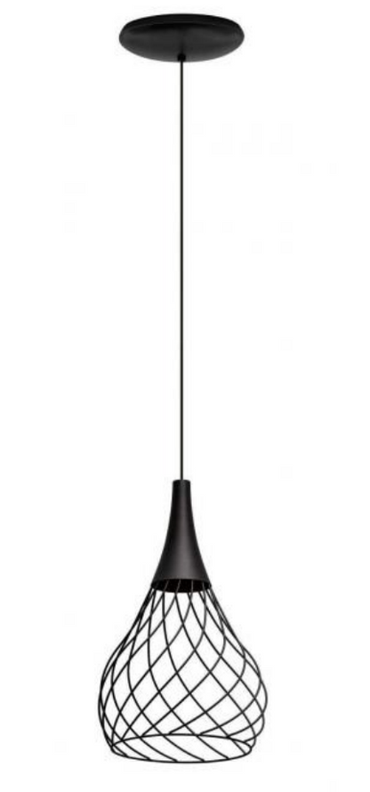 Lampada a sospensione nero Mongolfier P1 8140 Linea Light Stilnovo