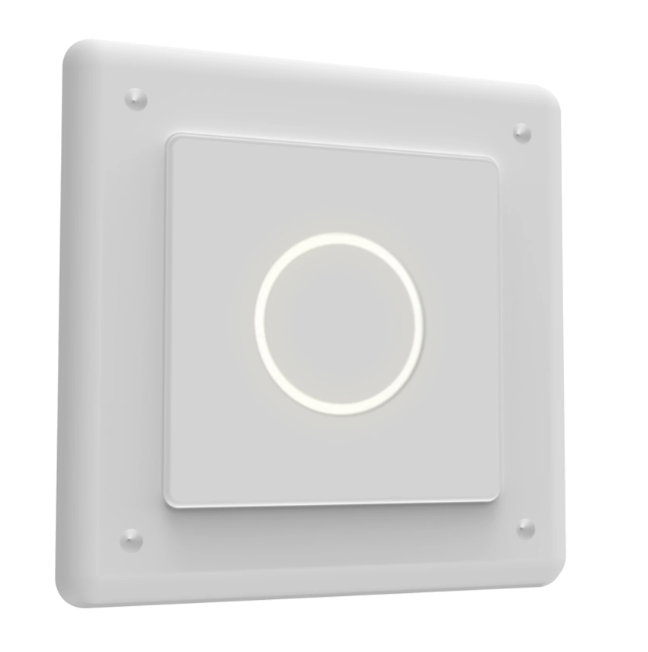 Flos Go IN Lampada da incasso 17x17 105LM alimentatore non Bianco accesa in ambiente, design e diffusione della luce