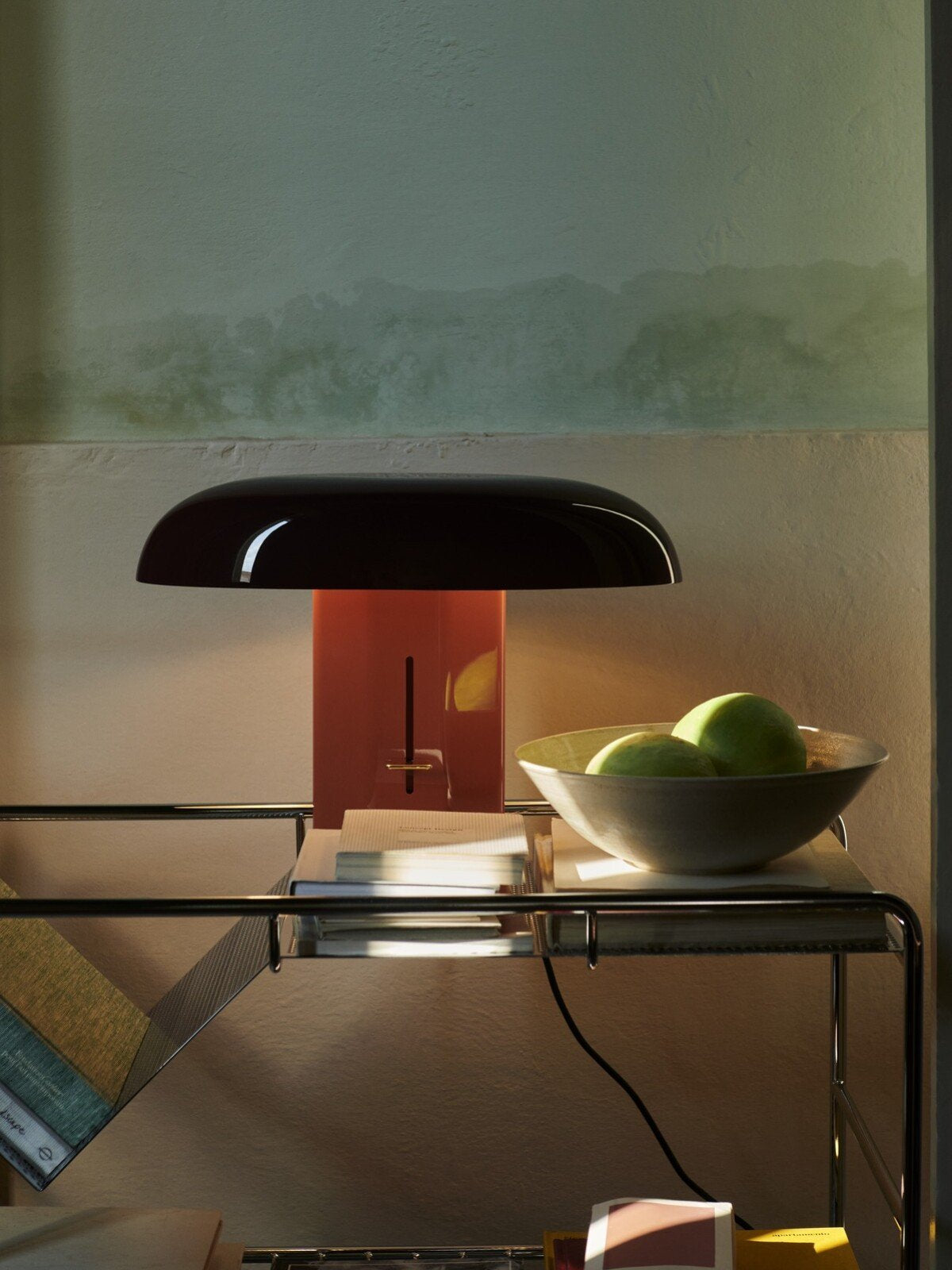 &Tradition Montera Lampada da tavolo con dimmer Amber & Arancione, vista posteriore con attacco elettrico