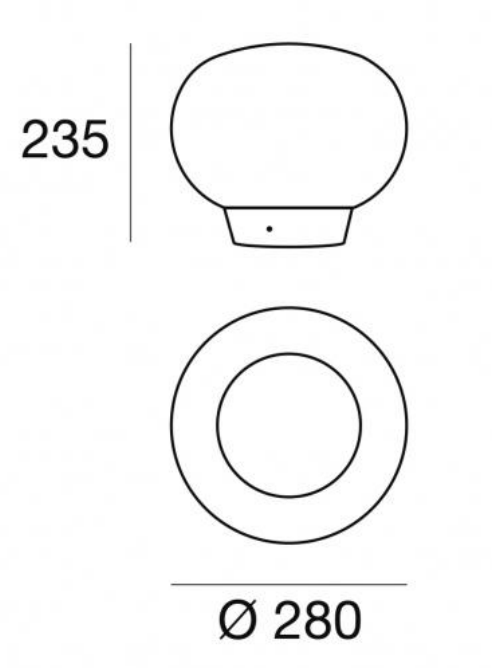 Lampada da tavolo 1082LM 3000K rame e metallo bianco La Mariee Linea Light Stilnovo
