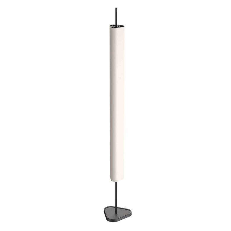 Flos Emi Floor Lampada a terra touch dimming in alluminio spenta, dettaglio del corpo lampada e dei materiali