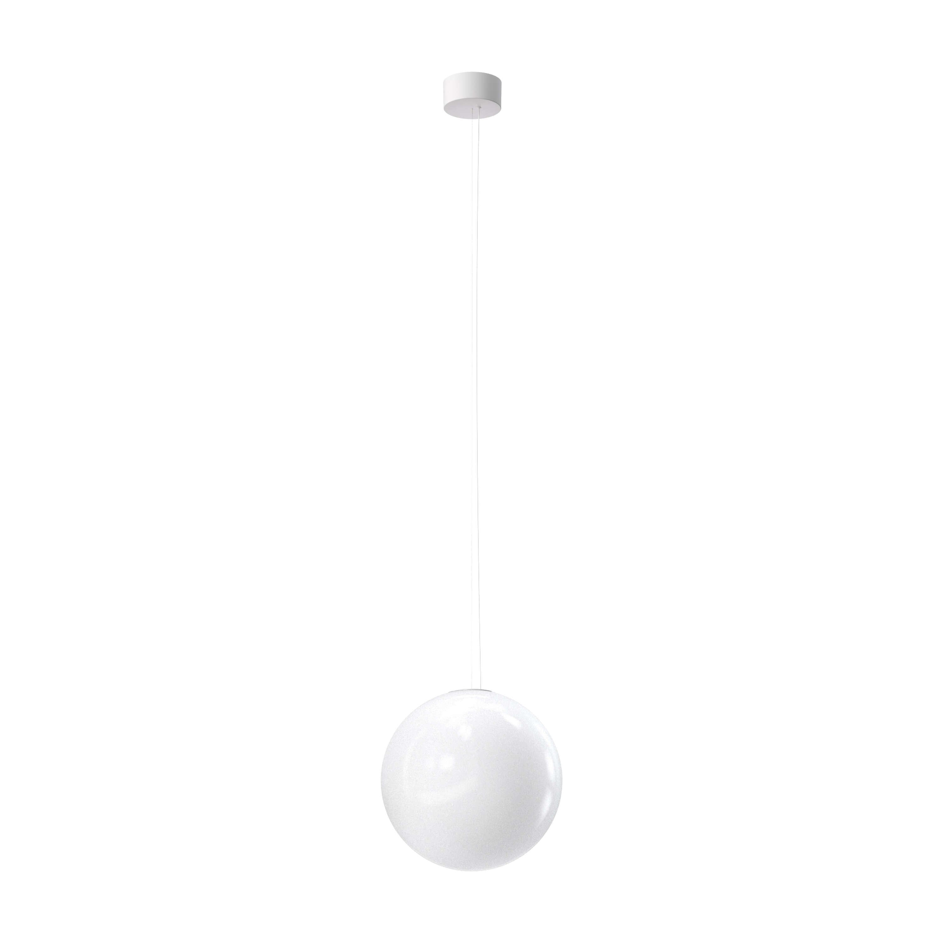 Flos My Sphere Lampada sfera a sospensione 45 cm spenta, dettaglio del corpo lampada e dei materiali