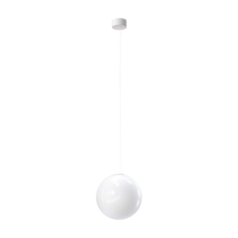Flos My Sphere Lampada sfera a sospensione 45 cm spenta, dettaglio del corpo lampada e dei materiali