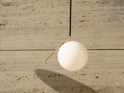 Flos IC S2 10 Anniversary Lampada sospesa telaio placcato oro lucido F3176044