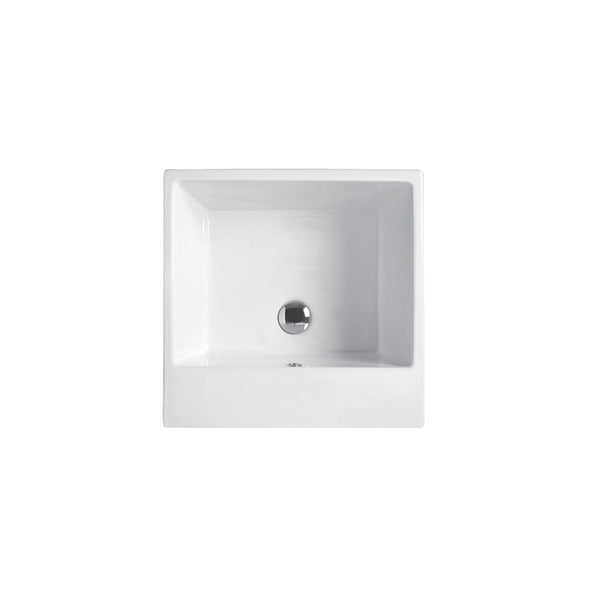 Colavene Acquaceramica Volant Lavatoio 50x50 in ceramica Bianco