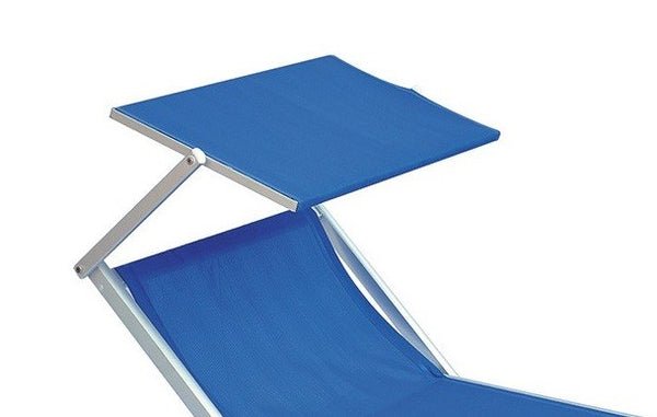 Playtime Lettino a sdraio con tettuccio parasole blu