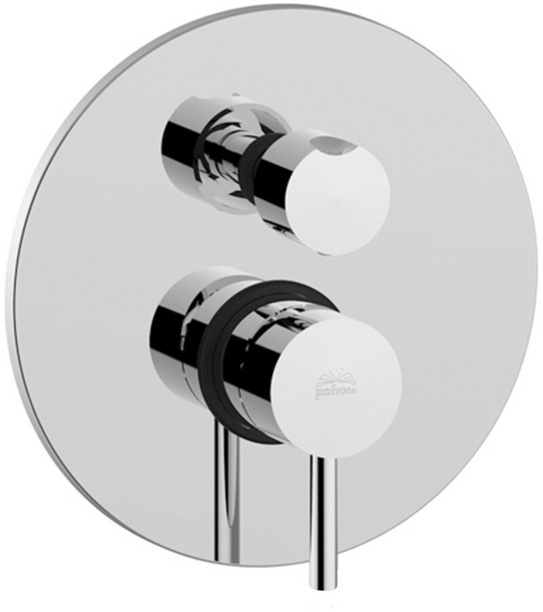 Paffoni light set miscelatori lavabo bidet senza scarico e Cromo Lucido, vista laterale dello spessore e del bordo