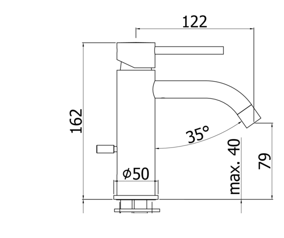 Paffoni light set miscelatori lavabo alto bidet e doccia 2 Cromo Lucido visto dall'alto con superficie e piletta di scarico