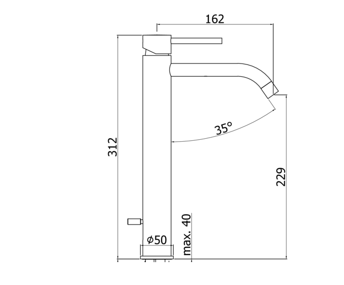 Paffoni light set miscelatori lavabo alto bidet senza Cromo Lucido visto dall'alto con superficie e piletta di scarico