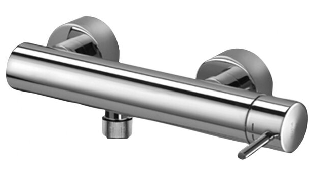 Paffoni light set miscelatori lavabo alto bidet senza Cromo Lucido, vista laterale dello spessore e del bordo