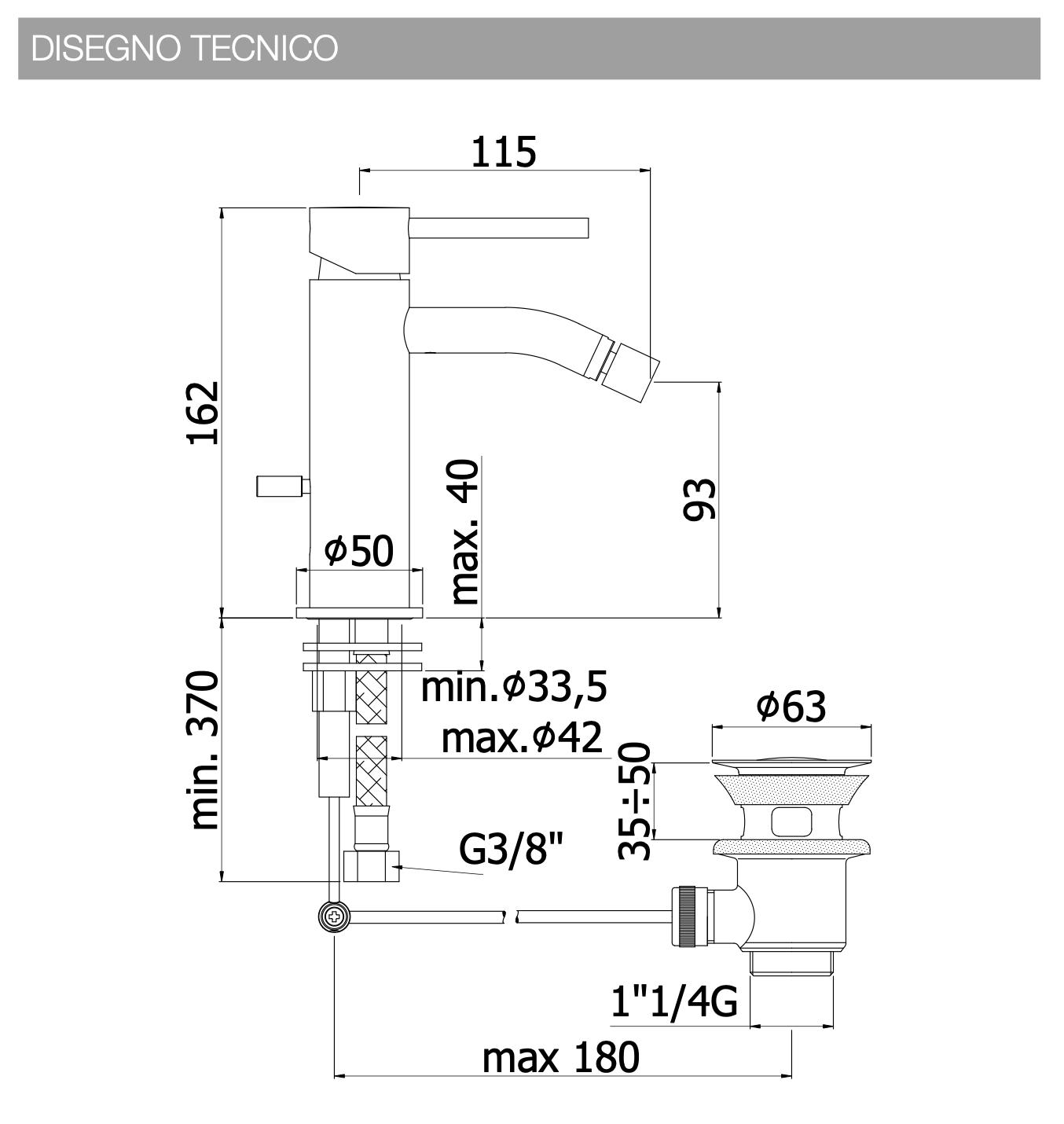 Set miscelatori lavabo e bidet cromo Light Paffoni ambientato su piano bagno con accessori