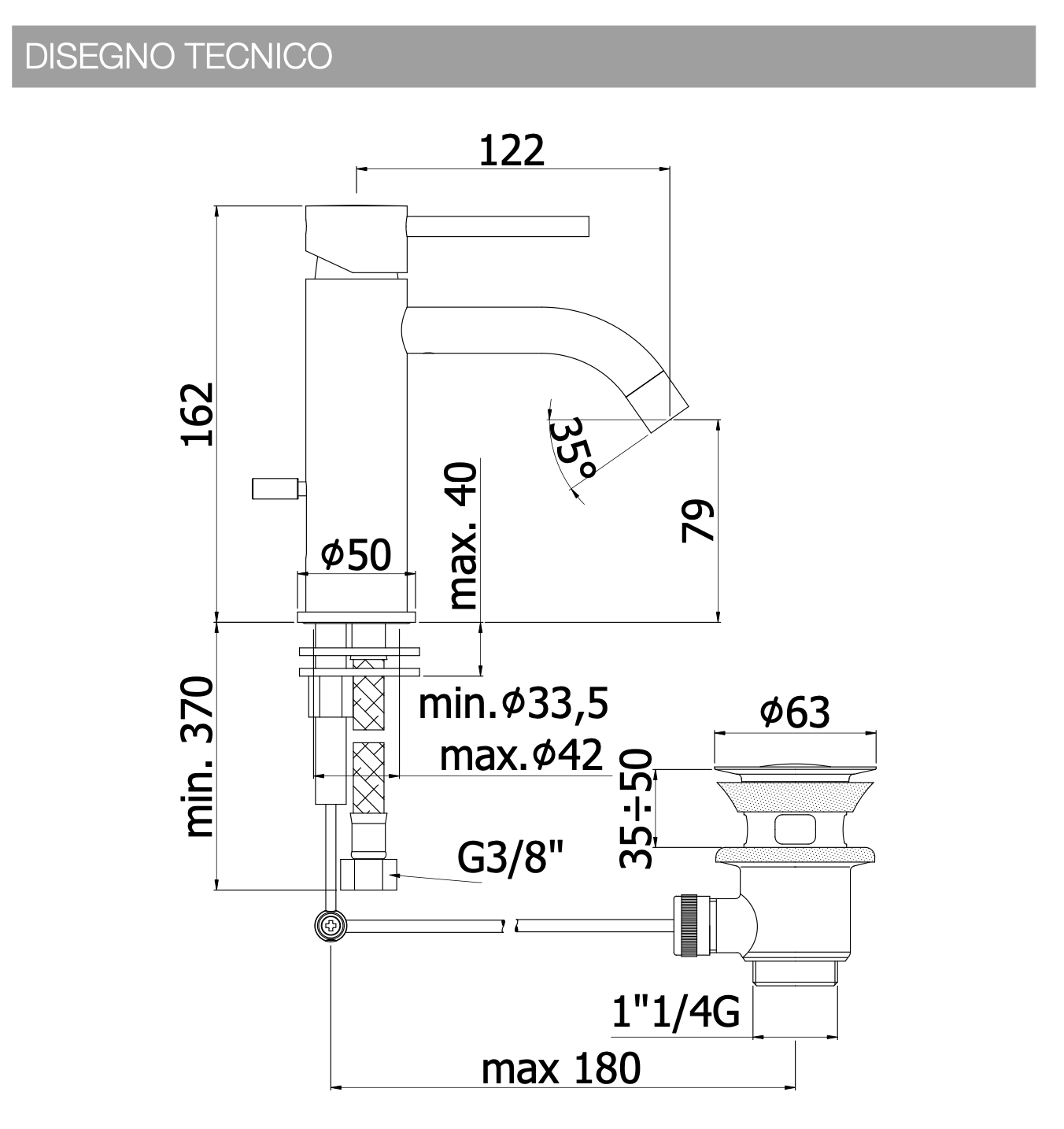 Set miscelatori lavabo e bidet cromo Light Paffoni ambientato su piano bagno con accessori