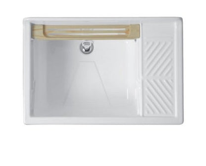 Colavene Lindo mobile lavatoio 75x50 con cesto portabiancheria tavola lavapanni in legno celeste