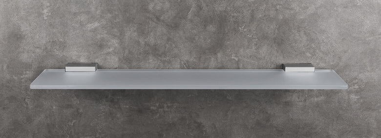 Colombo Look Mensola bagno 60 cm in Vetro cromo in bagno completo, vista d'insieme dell'ambiente - Colombo Design