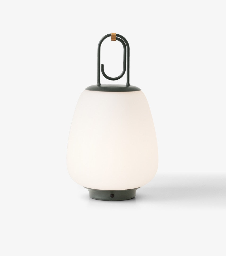 &Tradition LUCCA Lampada ricaricabile da esterno grigio Gray, particolare del diffusore luminoso