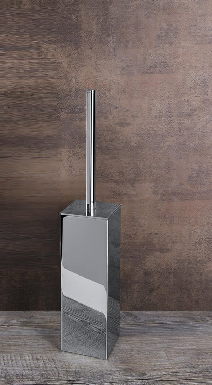 Colombo design lulu b6226 porta scopino da appoggio a pavimento in abs cromo