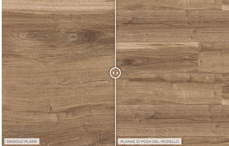 Elemental Tavolato Rovere Country 1210x18052 Mm Lvt Fume, superficie e texture ravvicinata del gres - Aspecta