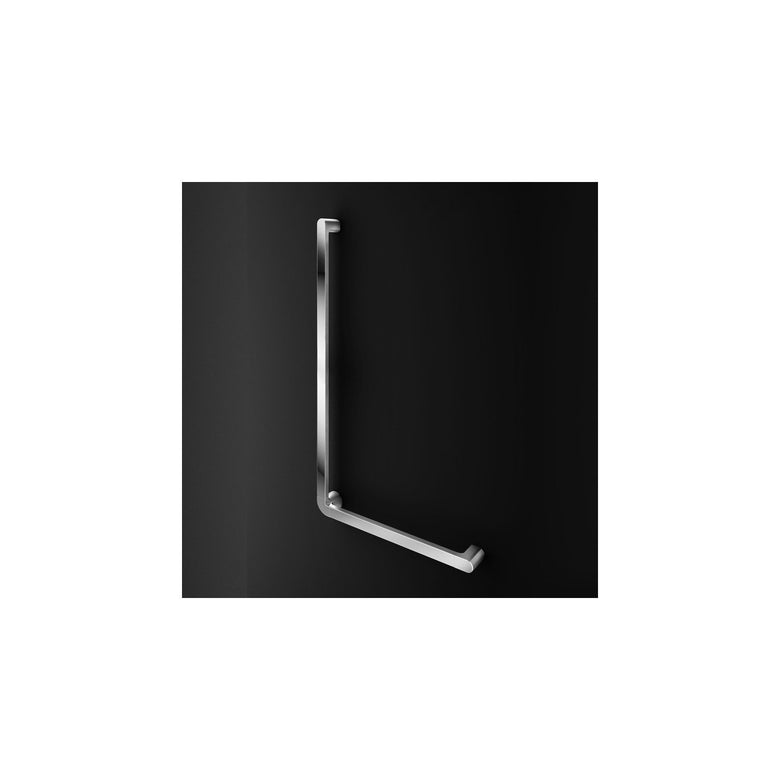 Koh-i-noor maniglione di sicurezza 30x60 in acciaio inox Cromo Lucido montato a parete, vista del design e della finitura...