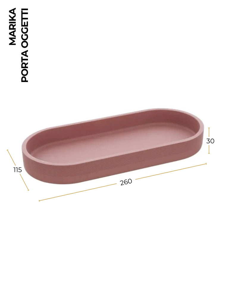 Vassoio portaoggetti in poliresina Terracotta Marika – vista 2