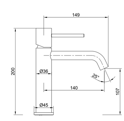 Coppia rubinetti per lavabo e bidet monocomando senza scarico in ottone cromato Memo