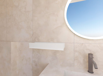 Idea mensola portasapone in alluminio bianco opaco