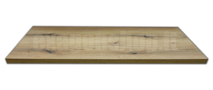 Mensola per lavabo d'appoggio 120x46 senza foro senza staffe effetto legno Rovere naturale