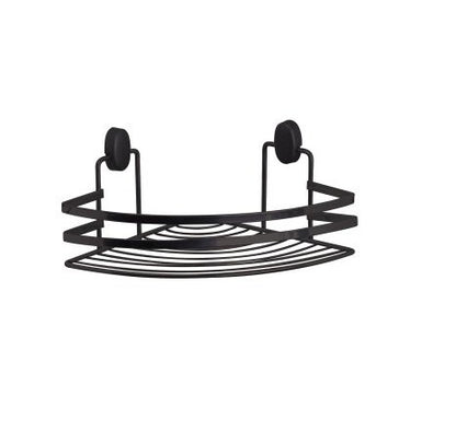 Mensola angolare vasca doccia in acciaio nero Cover Black