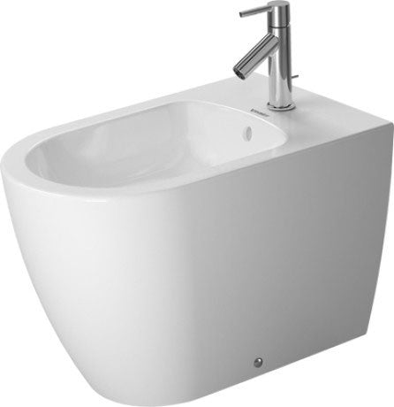 Duravit Me By Starck coppia sanitari Vaso E Bidet A, vista laterale del profilo e della forma