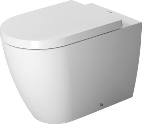 Duravit Me By Starck coppia sanitari Vaso E Bidet A visto dall'alto con scarico e interno visibili