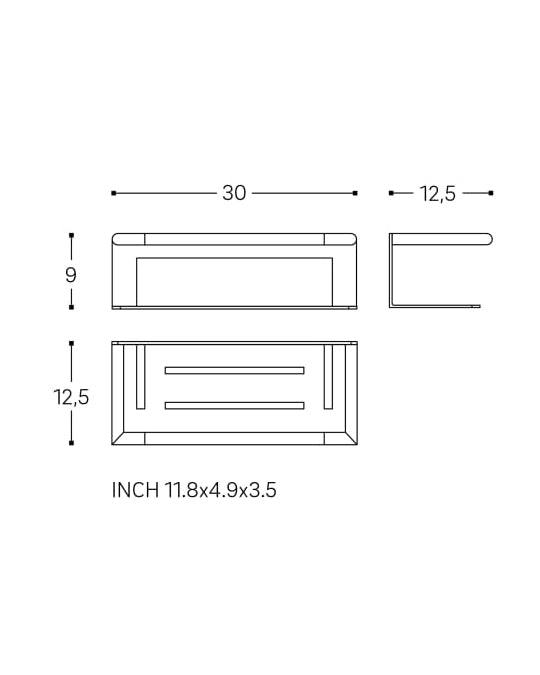 Cosmic Micra portasapone doccia a muro cromo WJP047A6020001