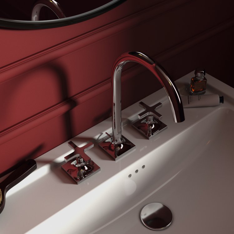 Ideal Standard Joy Neo Miscelatore lavabo con asta Cromo Lucido visto dall'alto con scarico e interno visibili