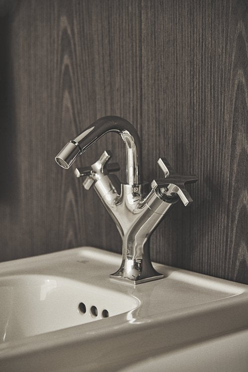 Ideal Standard Joy Neo Miscelatore bidet due leve con Cromo Lucido, vista laterale del profilo