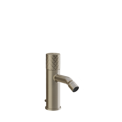 Gessi Miscelatore bidet con scarico brass brushed pvd intreccio 70107