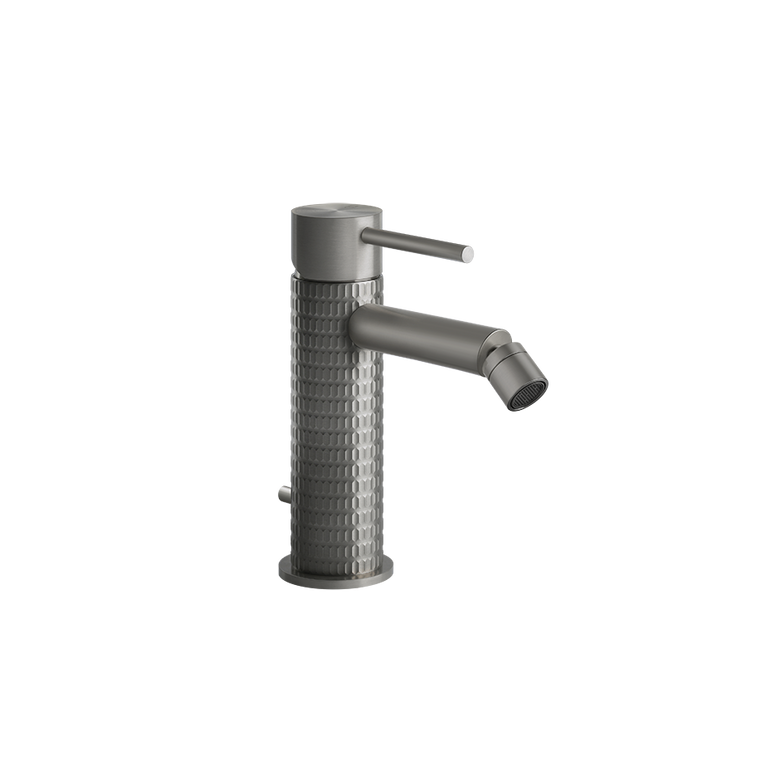 Gessi Meccanica Miscelatore bidet con scarico con, vista frontale della maniglia e della bocca di erogazione