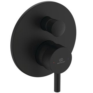 Miscelatore Doccia a muro 2 Vie Con Deviatore e parte incasso Nero Opaco Ceraline A6939xg Ideal Standard