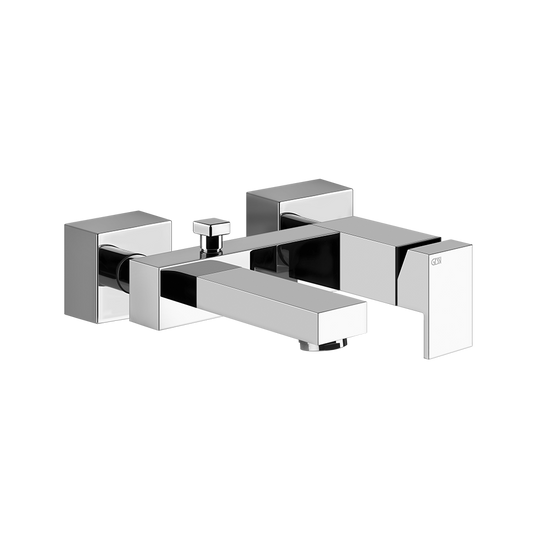 Miscelatore esterno vasca con deviatore automatico cromo rettangolo 20013 gessi