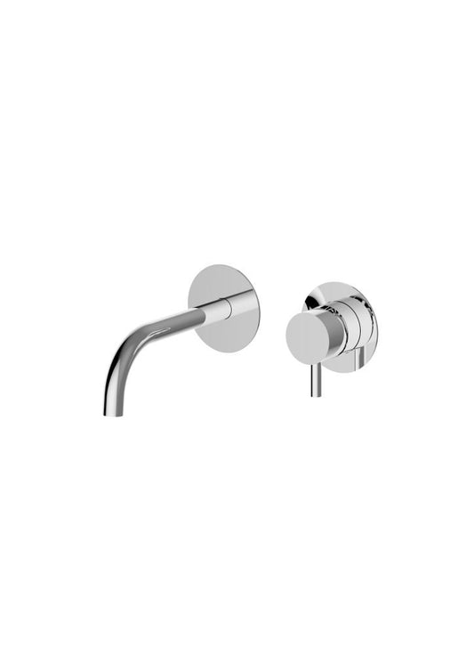 Miscelatore lavabo a parete con scarico click clack con bocca 165 mm cromo 73318E Jabil
