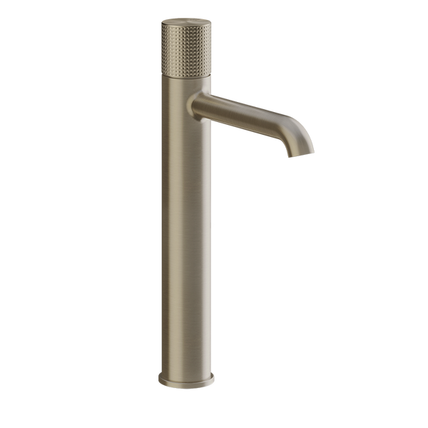 Miscelatore lavabo alto senza scarico brushed brass cesello 70404 Gessi