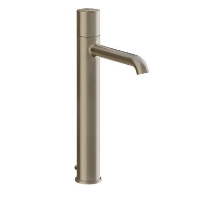Gessi Habito Miscelatore lavabo alto senza scarico brushed brass unito 70003
