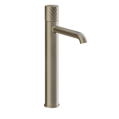 Miscelatore lavabo alto senza scarico brushed brass intreccio 70104 Gessi