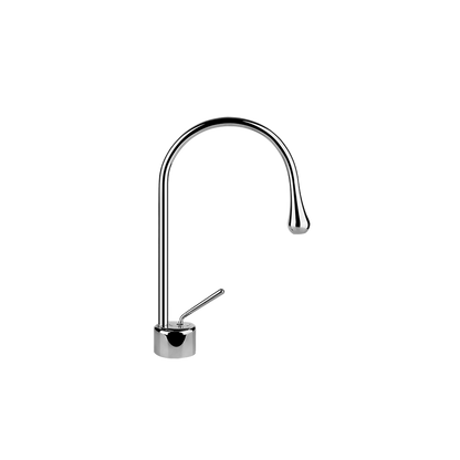 Miscelatore lavabo bocca corta canna fissa senza scarico cromo goccia 33802 Gessi