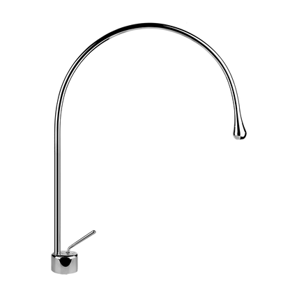 Gessi Goccia Miscelatore lavabo bocca lunga curva senza scarico cromo 33804