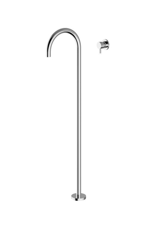 Miscelatore lavabo da pavimento con controllo remoto a muro cromo 73380 Jabil